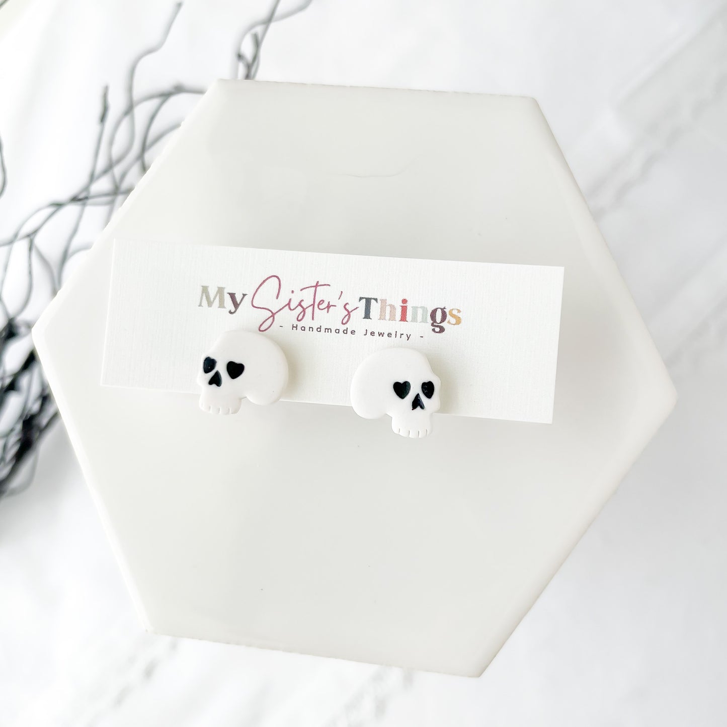 Handmade Halloween & Fall Stud Earrings | Unique, Edgy Earrings with Stainless Steel Posts