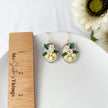 Italian Summer Lemon Tree Dangle Earrings, Handmade Polymer Clay Jewelry, Clip On Option