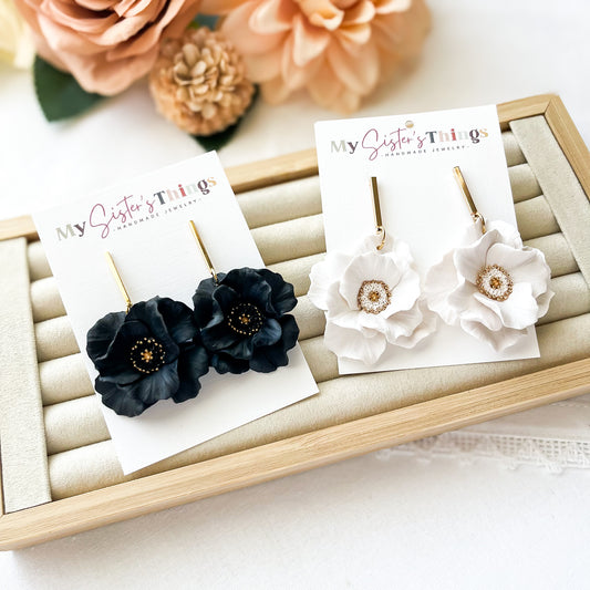Handmade Flower Earrings | Unique Boho Chic Statement Earrings | Bold Artisan Jewelry