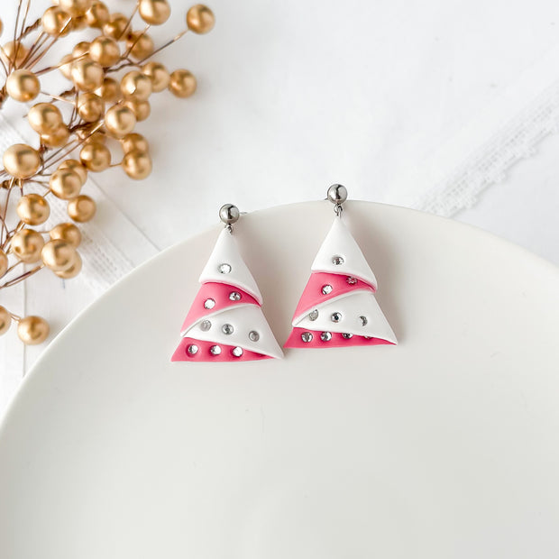 Rhinestone Christmas Earrings