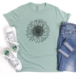 Sunflower T-Shirt – Floral Graphic Tee for Women
