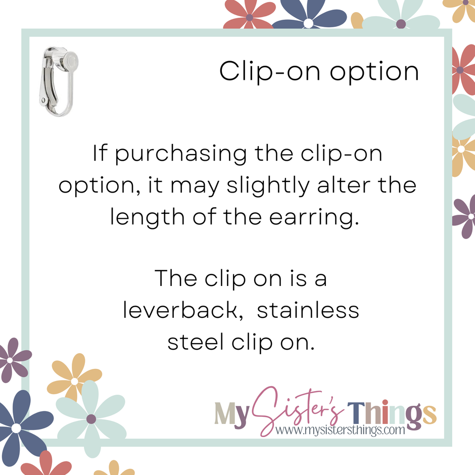 Boho Pastel Colorful Daisy Earrings | Boho Polymer Clay Statement Earrings for Fashion-Forward Style | Lightweight & Hypoallergenic | Clip-On Earrings