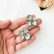 Large Flower Stud Earrings | Unique Handmade Statement Jewelry | Cottagecore Bohemian Chic Stud Earrings