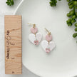 Delicate Handmade Heart Earrings | Unique Polymer Clay Statement Earrings | Boho Chic & Hypoallergenic Jewelry | Artisan Clip-On Earrings