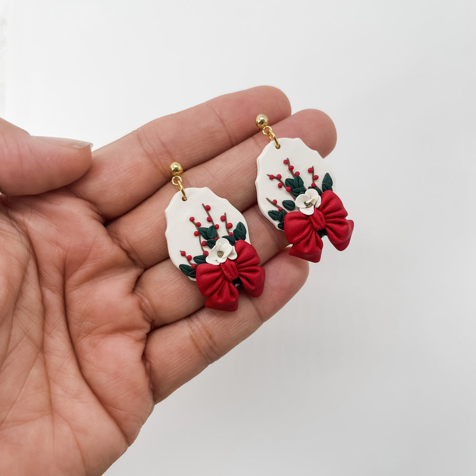Christmas Floral Dangles
