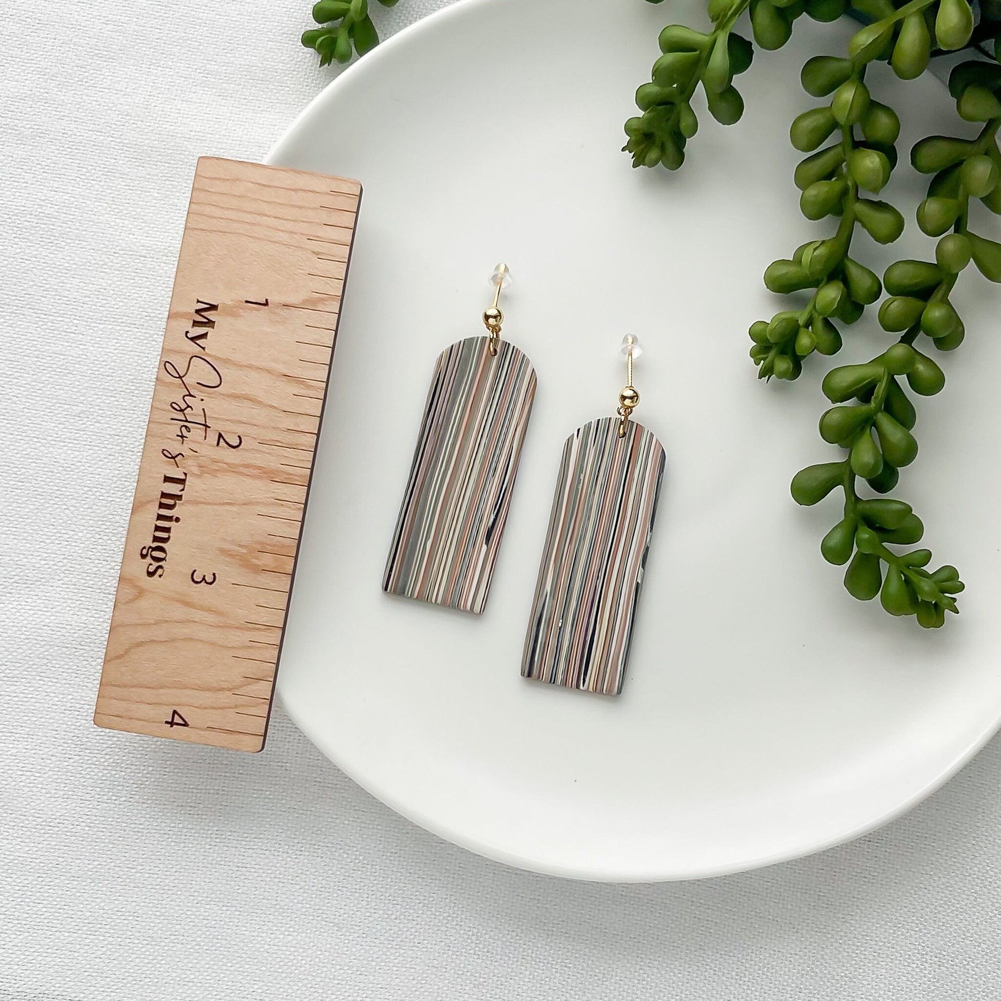 Boho neutral earth tone earrings, statement earrings dangle, best friend birthday gift for her, trendy jewelry for women, everyday earrings,