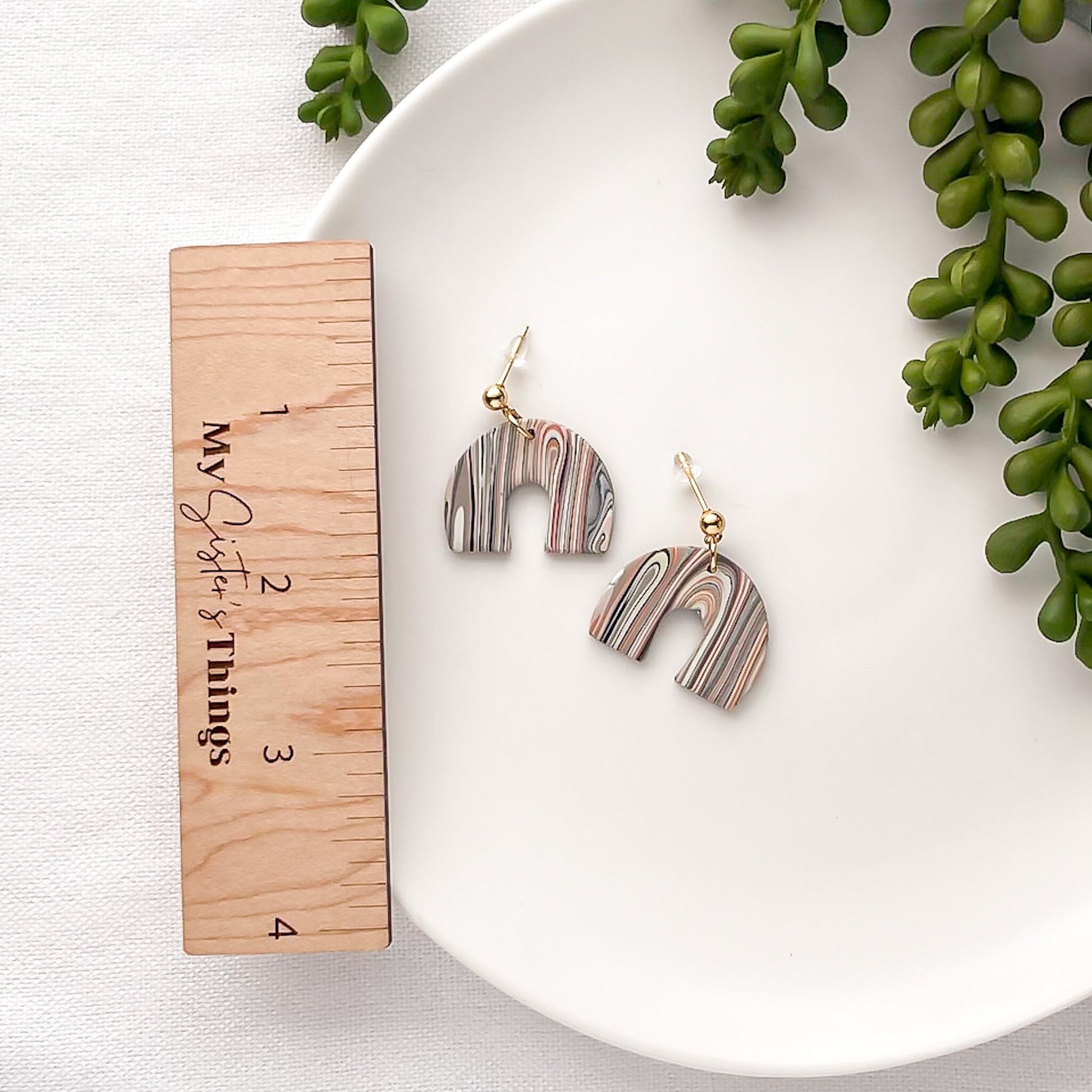 Boho neutral earth tone earrings, Galentines day gifts for best friend gift for her, trendy jewelry 2023, everyday earrings gold, arch