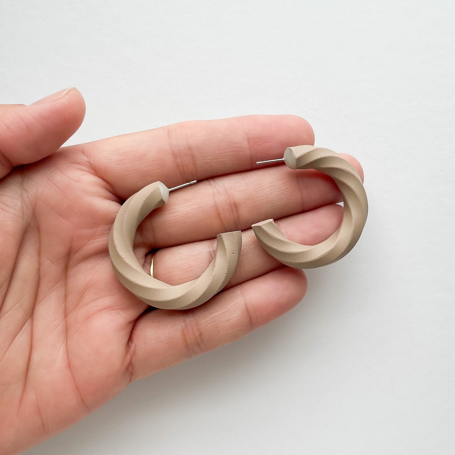 Taupe Hoops