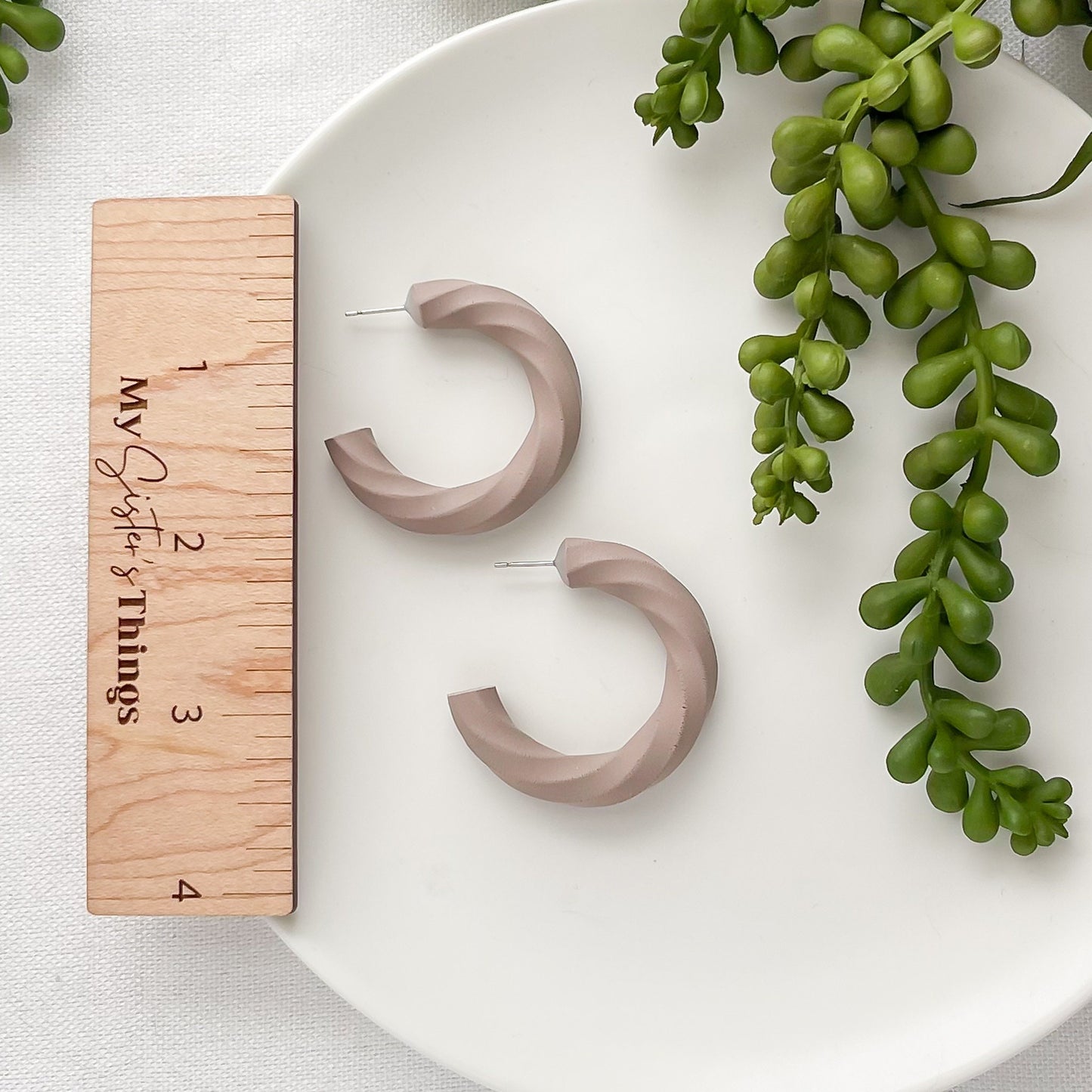 Taupe Hoops